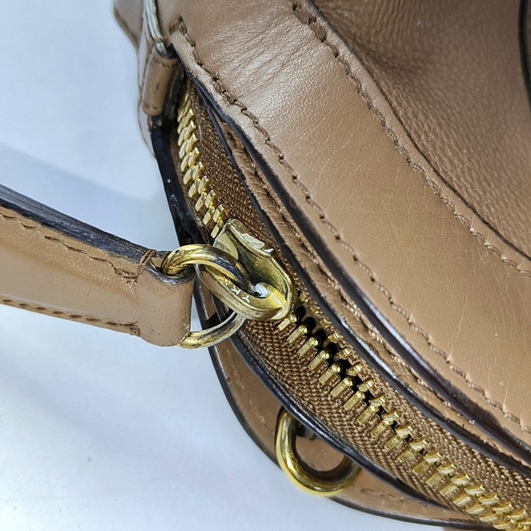 BURBERRY Milverton Brown Cowhide Single Shoulder Bag Tote Shoulder Bag Crossbody Bag Golden hardware Removable shoulder strap-(SKU)-951907400