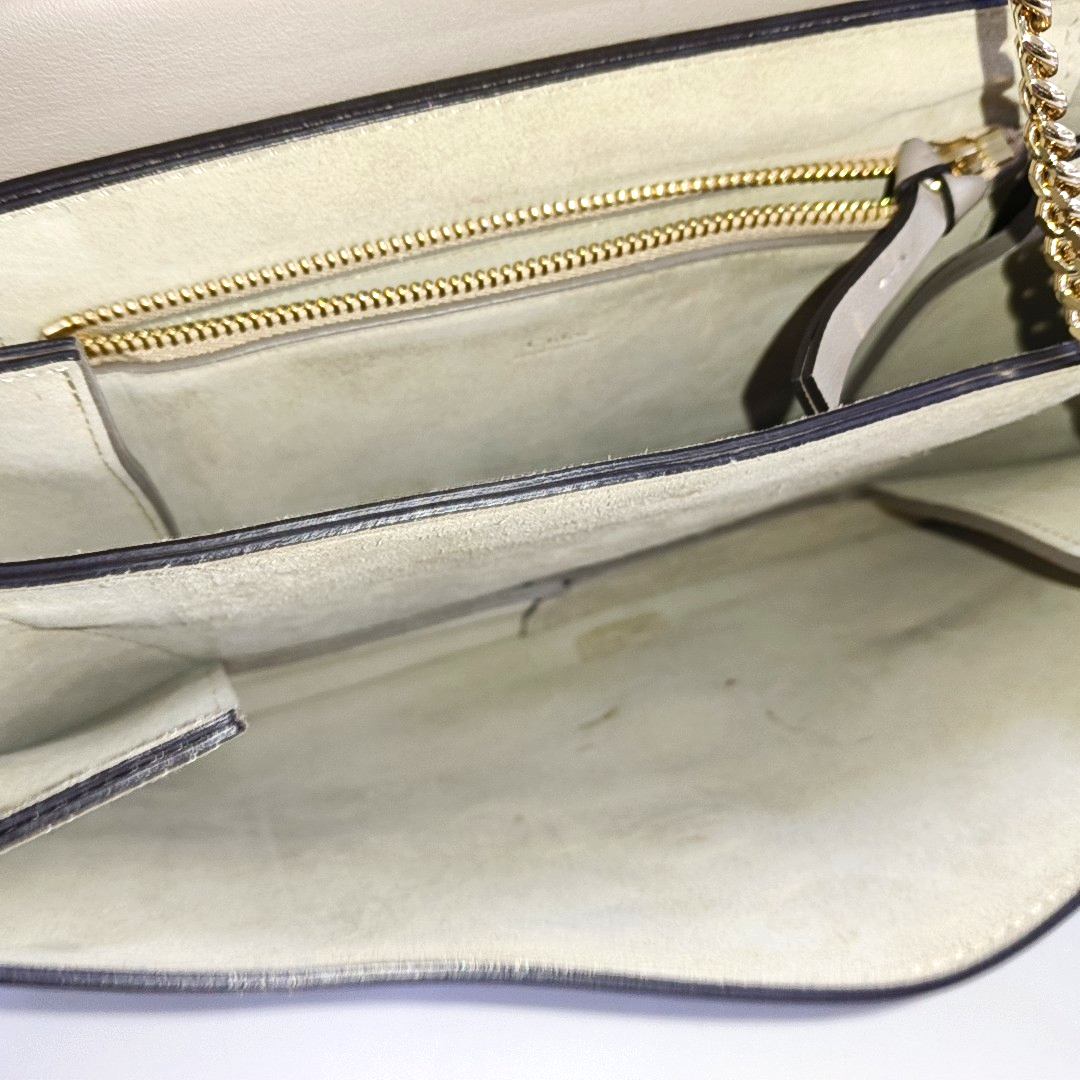 Chloé Faye Medium size Grey Cowhide Crossbody Bag Golden Silver Hardware Removable shoulder strap-(SKU)-960170857