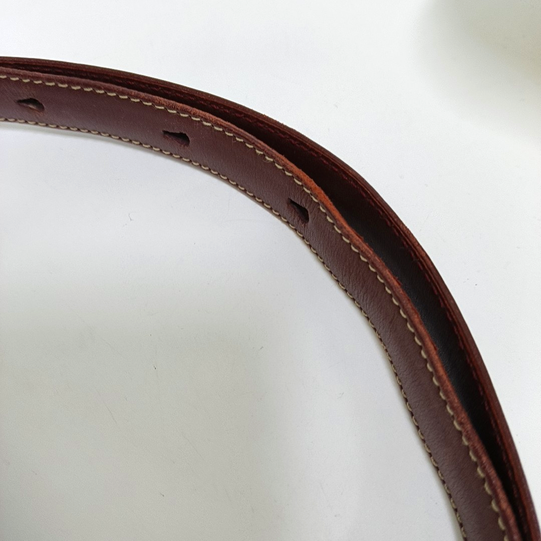 Cartier Burgundy Leather Single Shoulder Bag Golden hardware-(SKU)-940925520