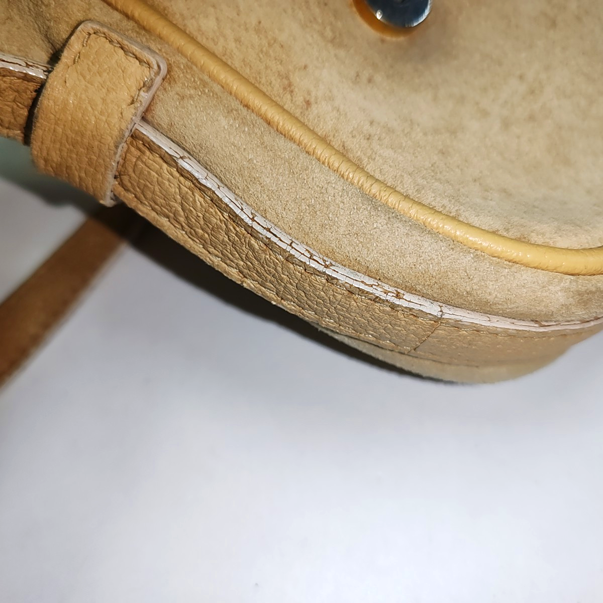 GUCCI Khaki Calf Leather Crossbody Shoulder Bag Golden hardware-(SKU)-935860527