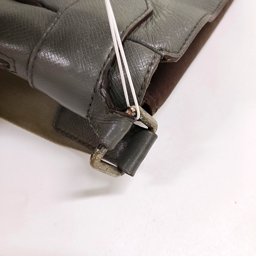 LOUIS VUITTON ROMAN Grey Cowhide Crossbody Bag Silver Hardware-(SKU)-954717295