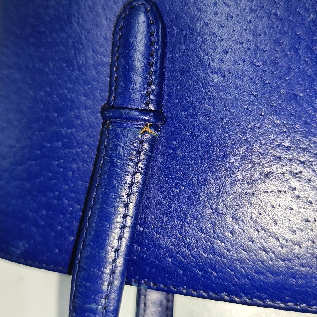 GUCCI Tote bag Blue Leather Tote Bag Golden hardware Vintage model-(SKU)-12936029
