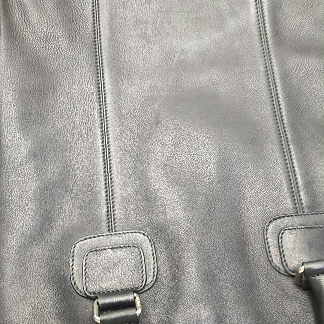 FENDI Tote bag Black cowhide tote bag Silver Hardware-(SKU)-960577397