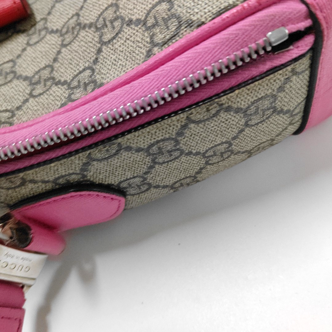 GUCCI Multicolor Coated Canvas Monogrammed Printed Single Shoulder Bag Crossbody Bag Silver Hardware-(SKU)-956794063