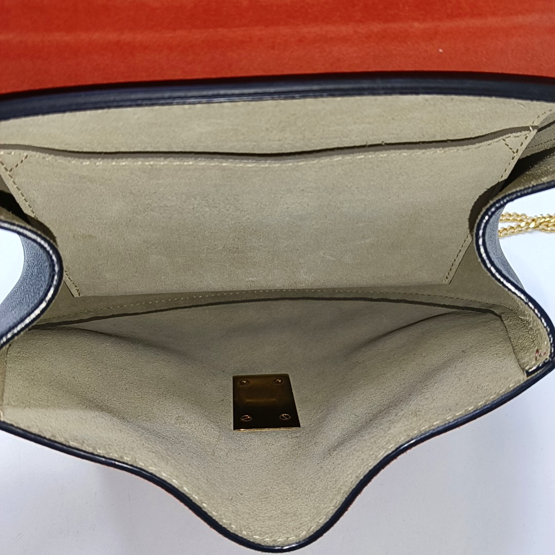 Chloé Drew Medium size Red Leather Piggy Bag Crossbody Single Shoulder Bag Golden hardware-(SKU)-950713854