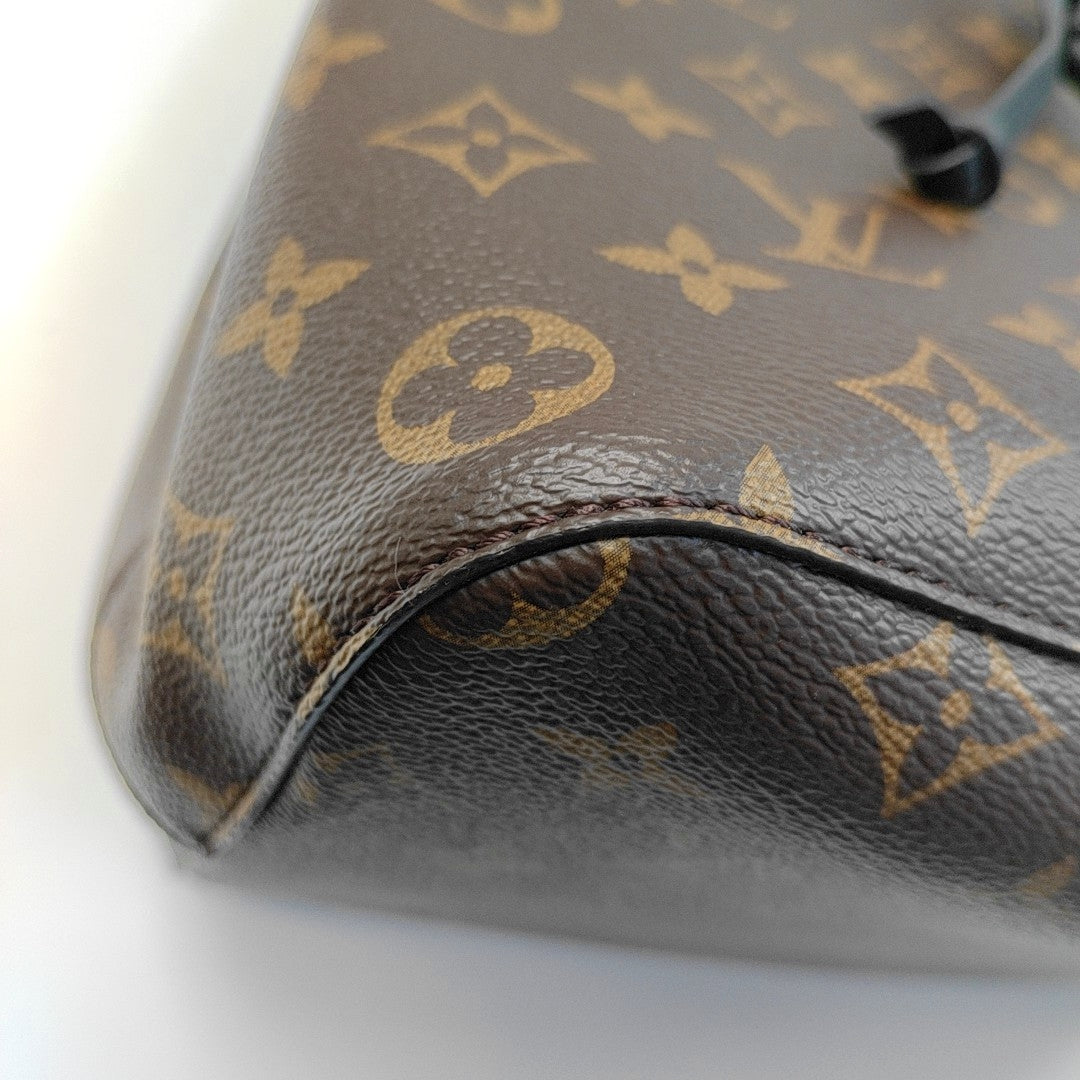 LOUIS VUITTON NÉONOÉ Medium Brown Coated Canvas Monogram Neverfull Shoulder Bag with Gold Hardware and Detachable Strap-(SKU)-964794729