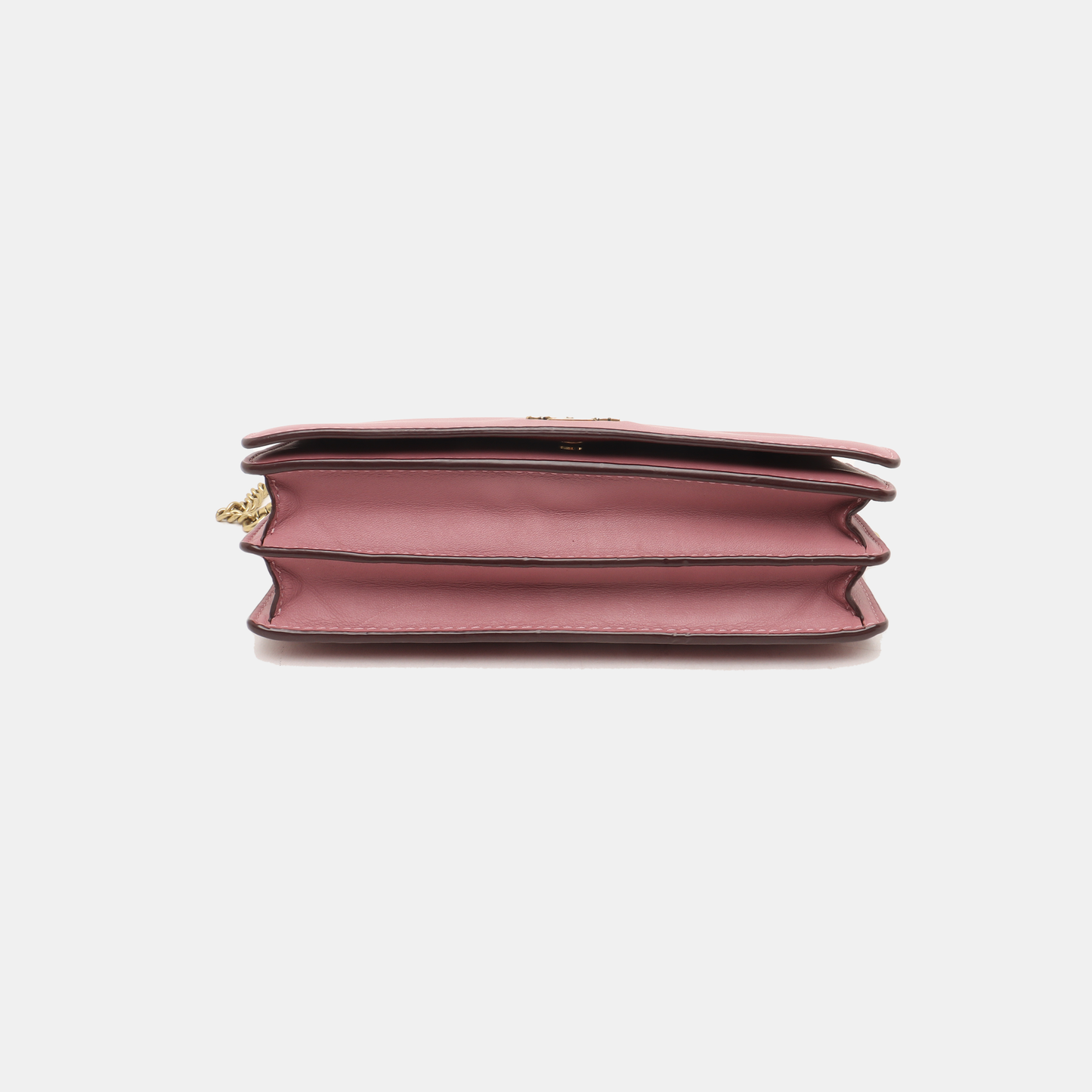 COACH CALLIE Small size Fuchsia Leather Carriage Single Shoulder Bag with Sling Golden hardware Removable shoulder strap-(SKU)-938185737