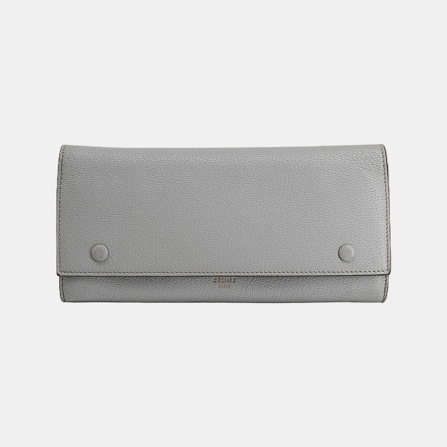 CELINE Light Blue Calfskin Wallet Golden hardware-(SKU)-940440188