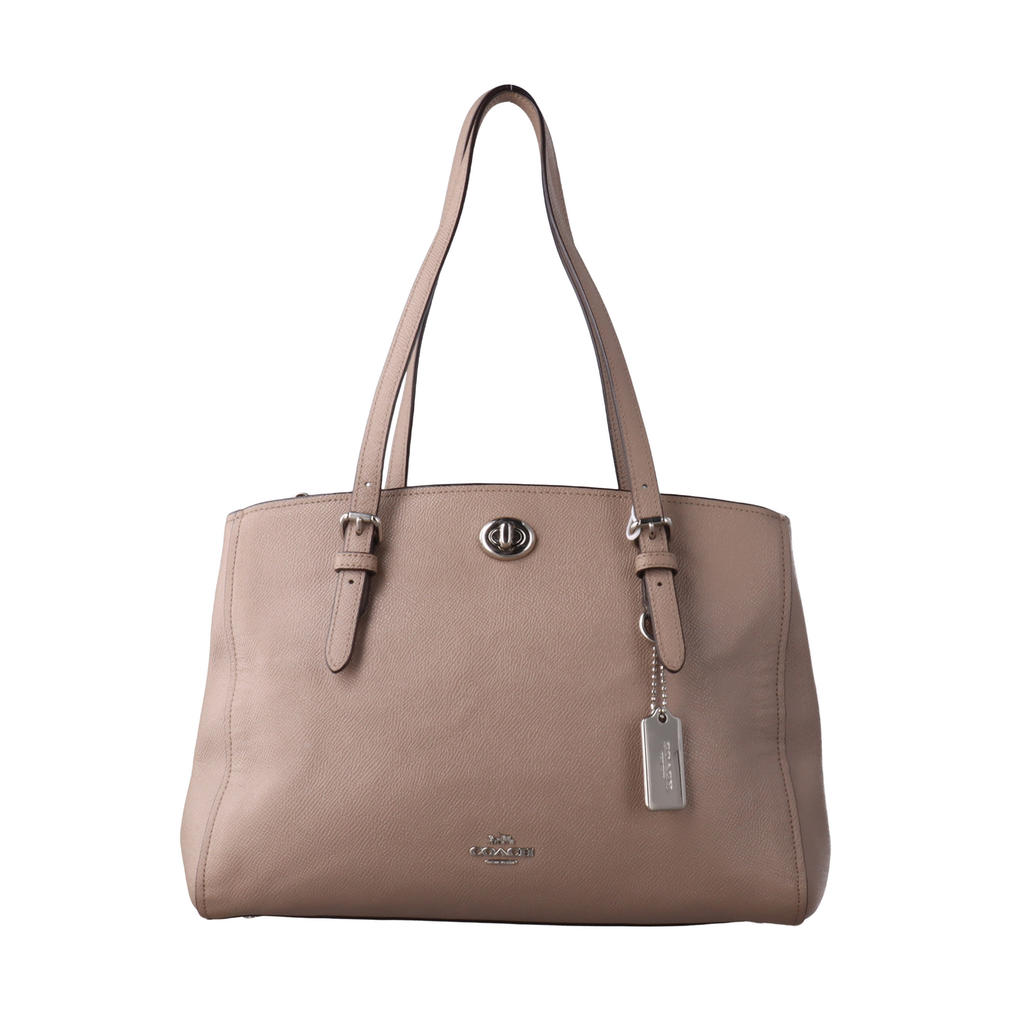 COACH RHYDER Gray Leather Carriage Single Shoulder Handbag Silver Hardware shoulder straps-(SKU)-932590203