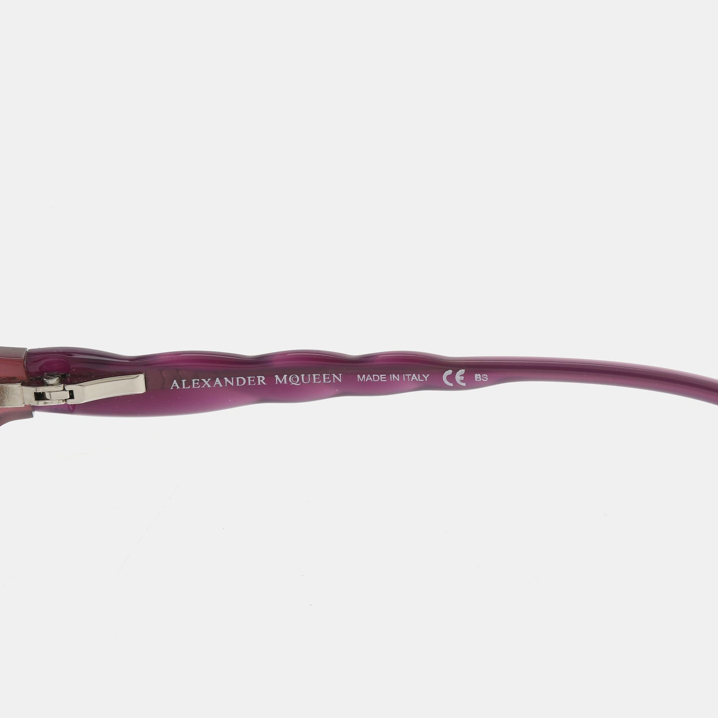 Alexander McQUEEN Purple Synthetic Plain Glasses-(SKU)-14499191