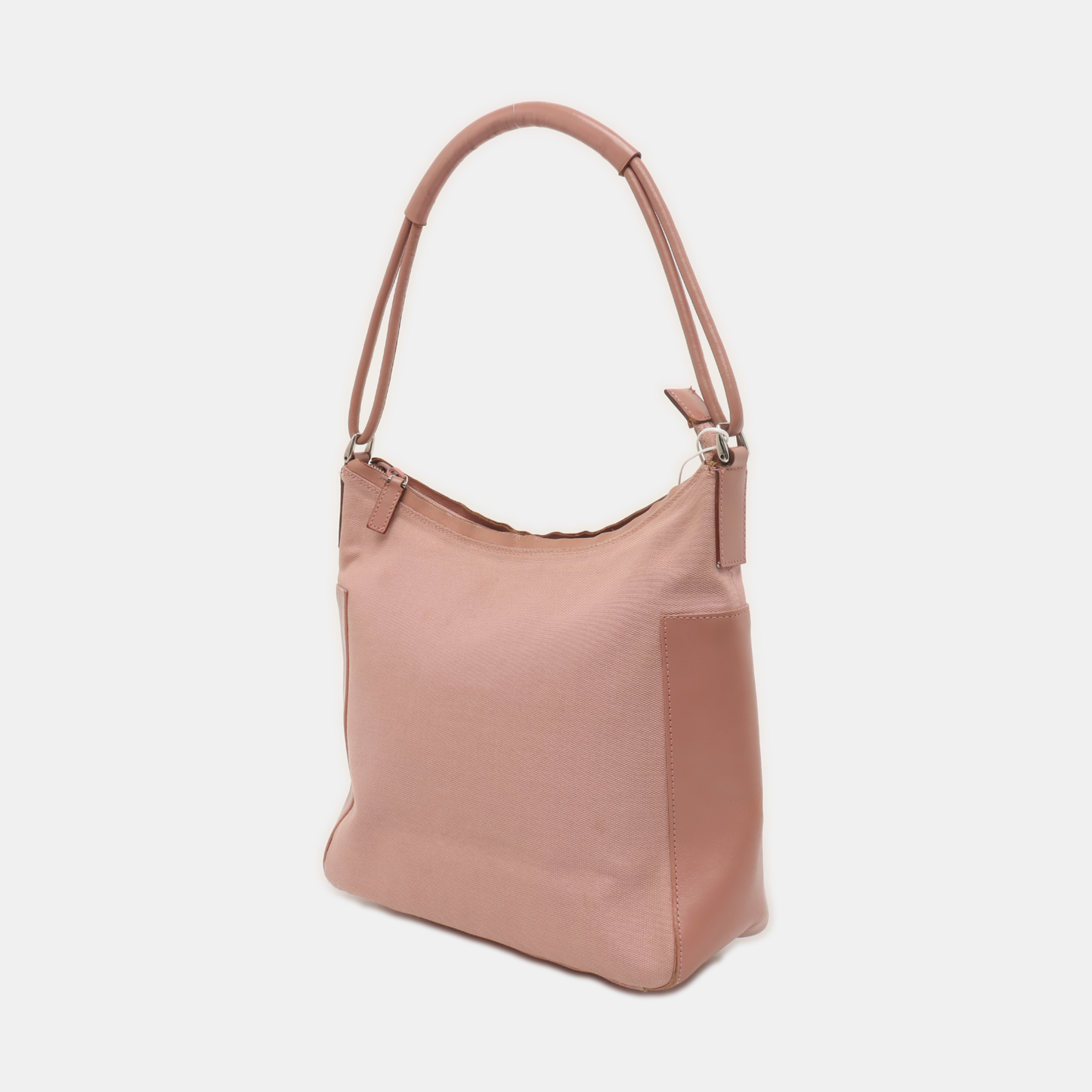 GUCCI Bucket bag Pink Canvas Shoulder Bag Tote Bag Silver Hardware-(SKU)-935552041