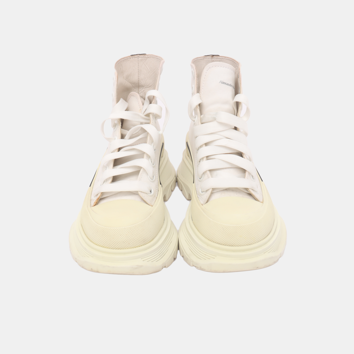 Alexander McQUEEN 36code White Fabric Women's Athletic Casual Shoes Spring and Autumn-(SKU)-13846823