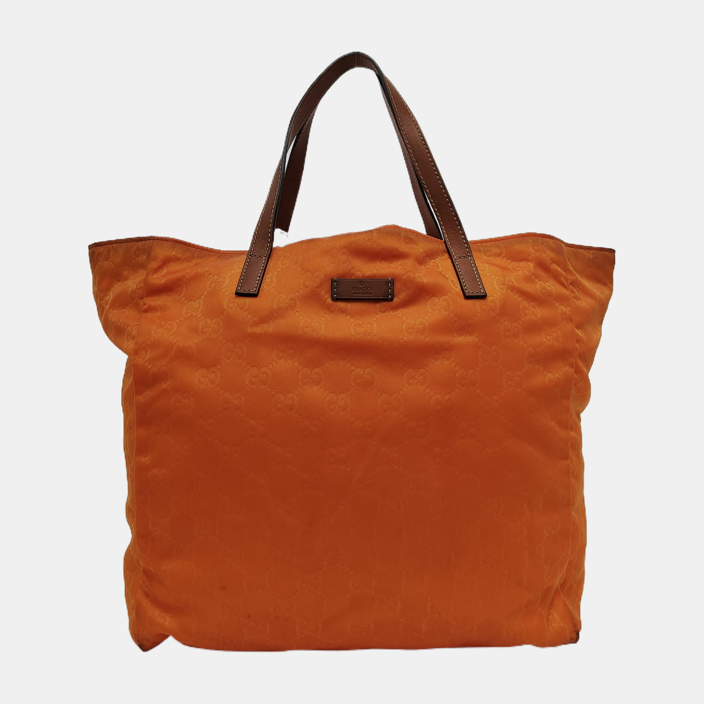 GUCCI Tote bag Orange Fabric Monogrammed Handbag Single Shoulder Bag-(SKU)-945893652
