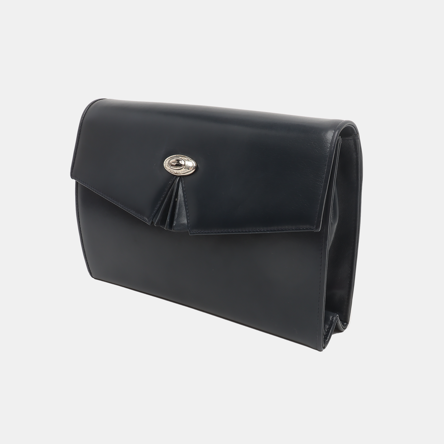 GUCCI Dark blue cowhide shoulder bag Silver Hardware-(SKU)-933996444