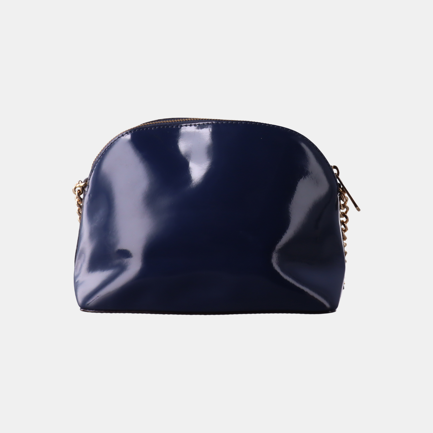 MICHAEL KORS Blue Patent Leather Single Shoulder Bag Crossbody Bag Golden hardware-(SKU)-14206783