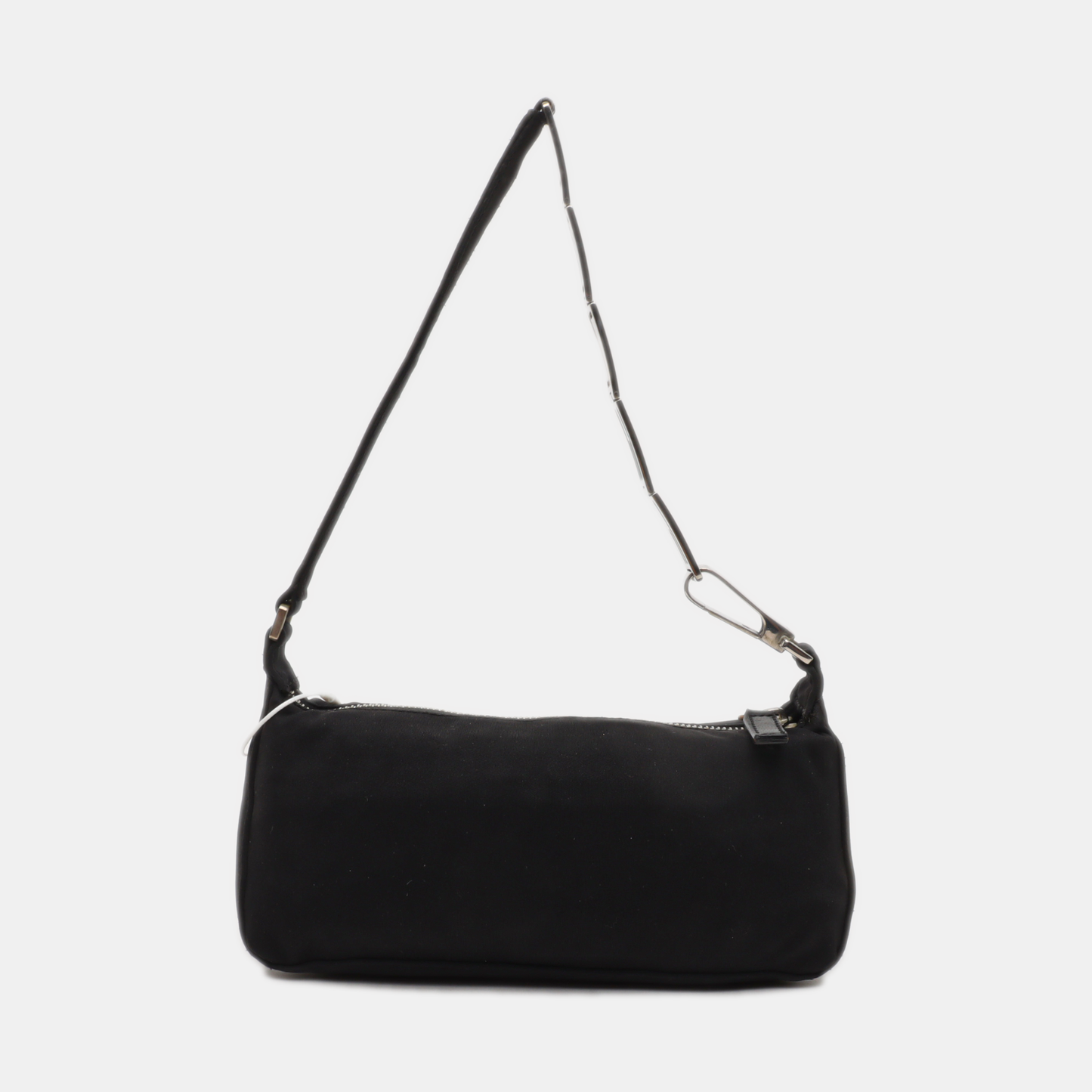 FENDI Black fabric handbag Silver Hardware-(SKU)-14425389