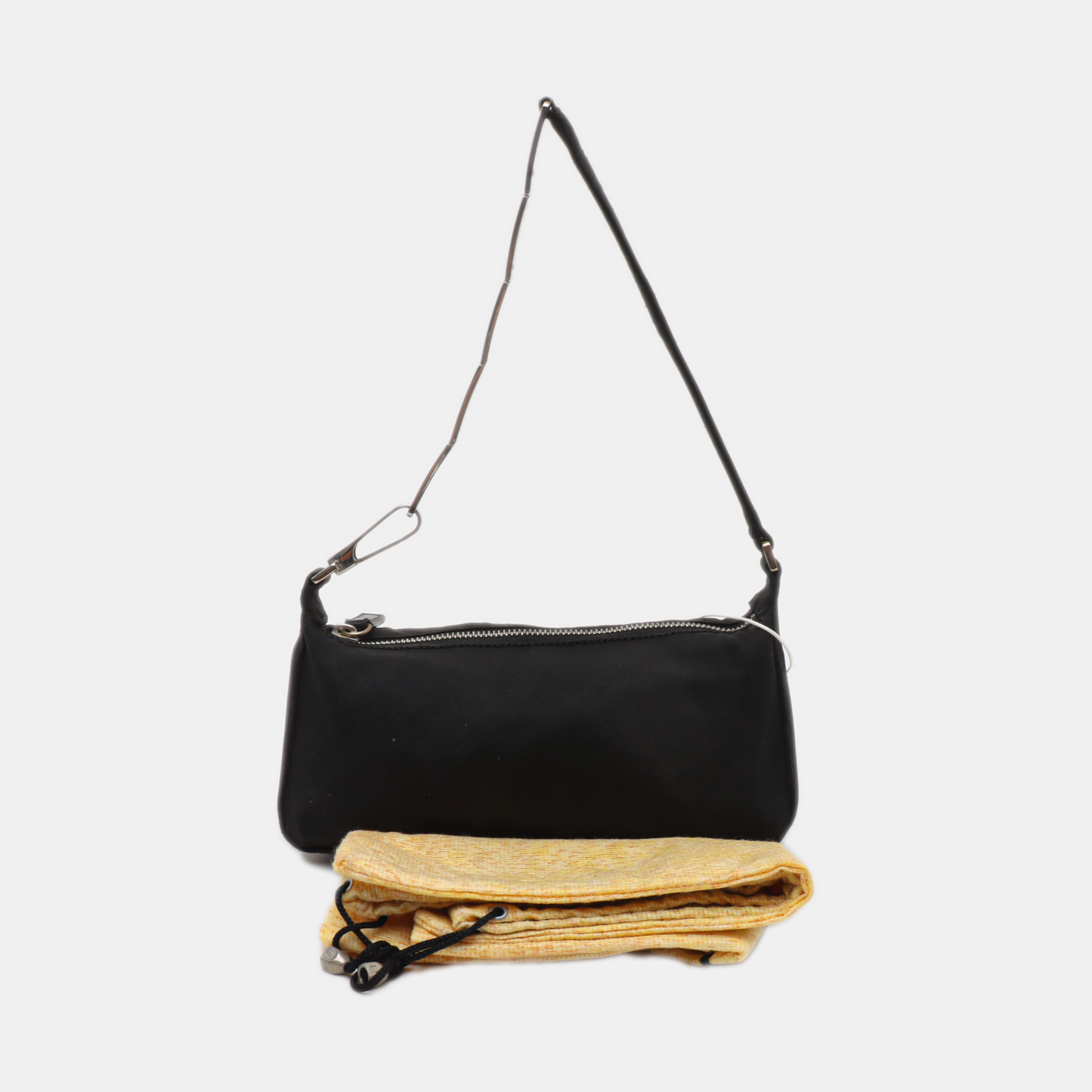 FENDI Black fabric handbag Silver Hardware-(SKU)-14425389