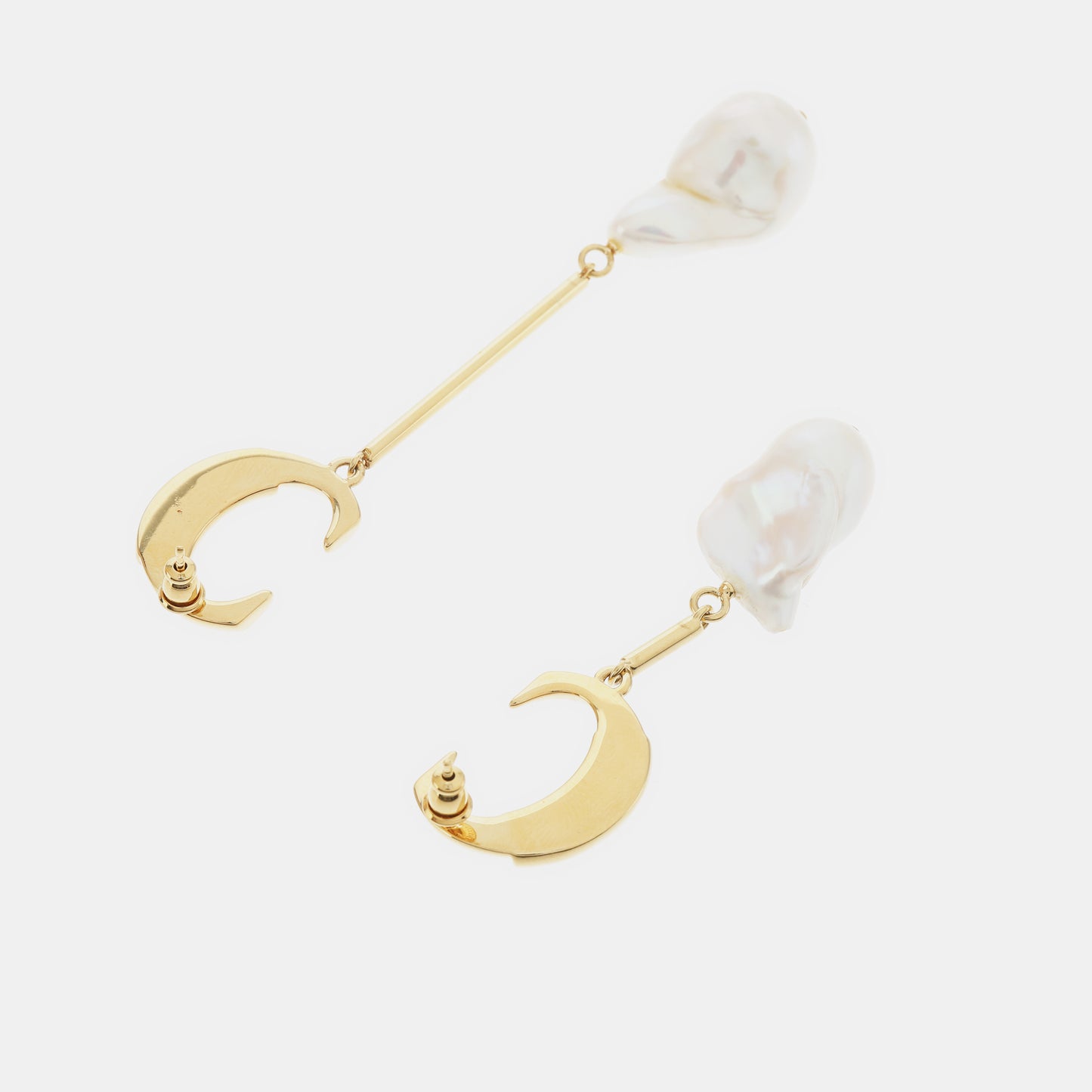 Chloé 金色合金,人造珍珠耳环-(SKU)-936978442