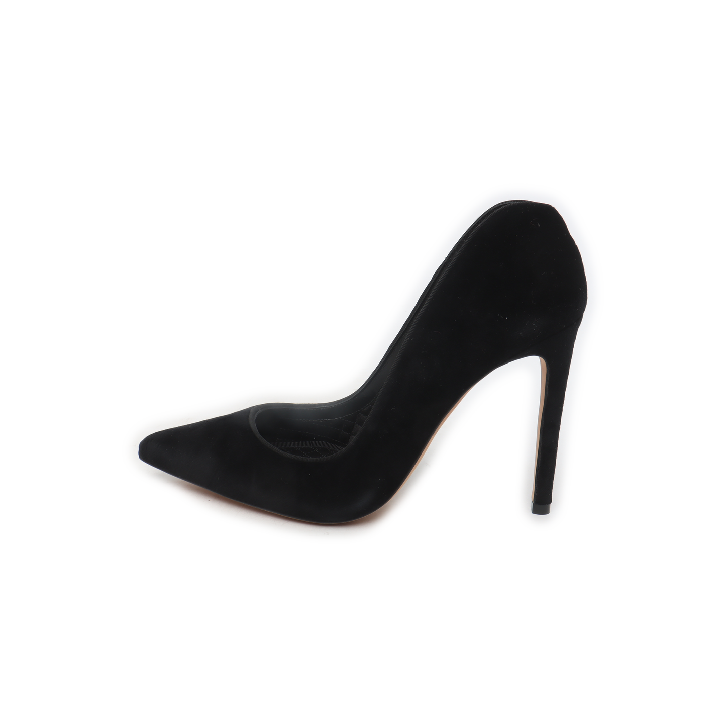 Alexander McQUEEN 37code Summer Black Suede Leather Women's High Heels-(SKU)-13863672
