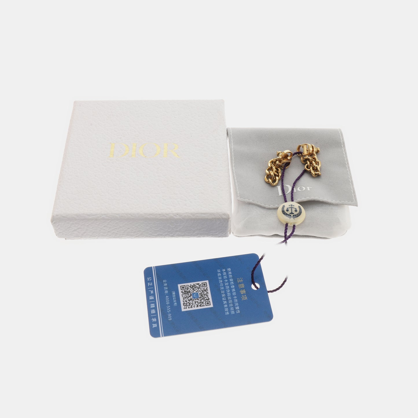 DIOR CD Icon Gold Alloy Earrings-(SKU)-937470897
