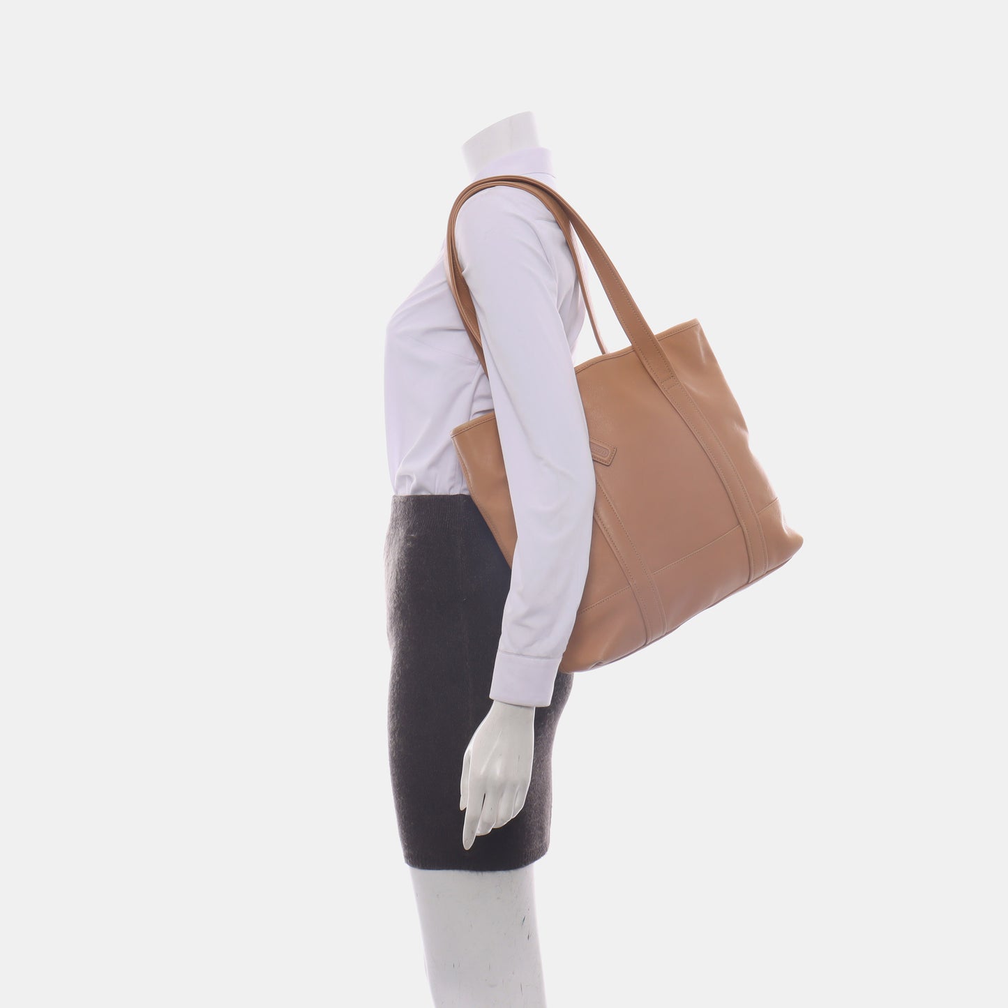 COACH Tote bag Brown Cowhide Single Shoulder Bag Golden hardware-(SKU)-13880712