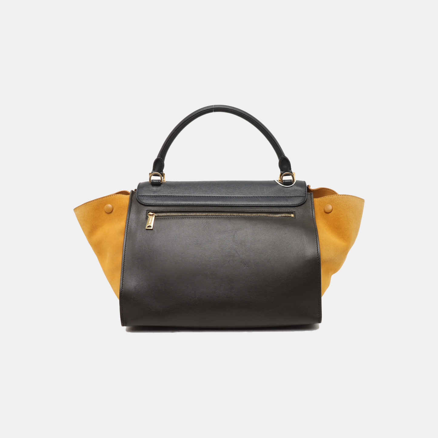 CELINE TRAPEZE Medium size Multicolor Cowhide Hammock Bag Single Shoulder Bag Handbag Golden hardware Removable shoulder strap-(SKU)-938678386