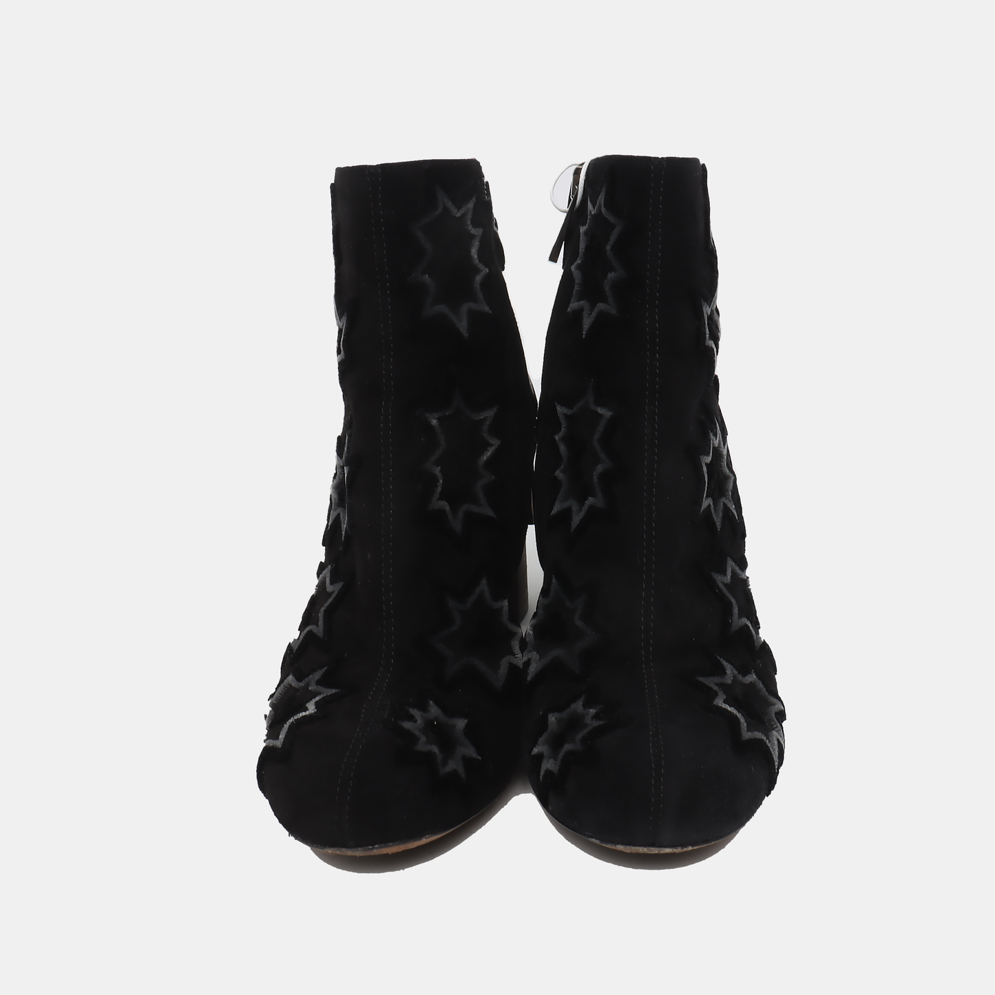 Chloé 35code Autumn and Winter Black Fabric Women's Short Boots-(SKU)-929587296