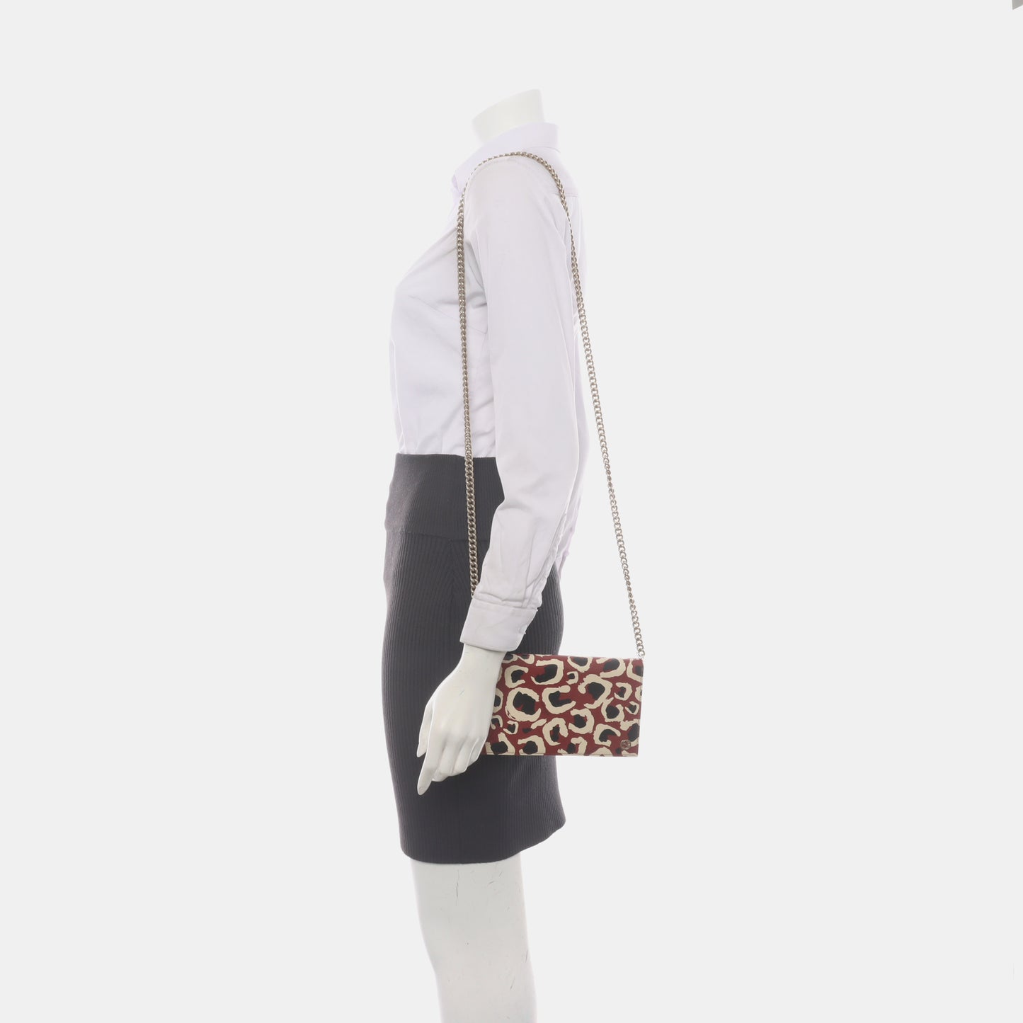 GUCCI Multicolor Cowhide Printed Single Shoulder Bag Crossbody Golden hardware Removable shoulder strap-(SKU)-935230997