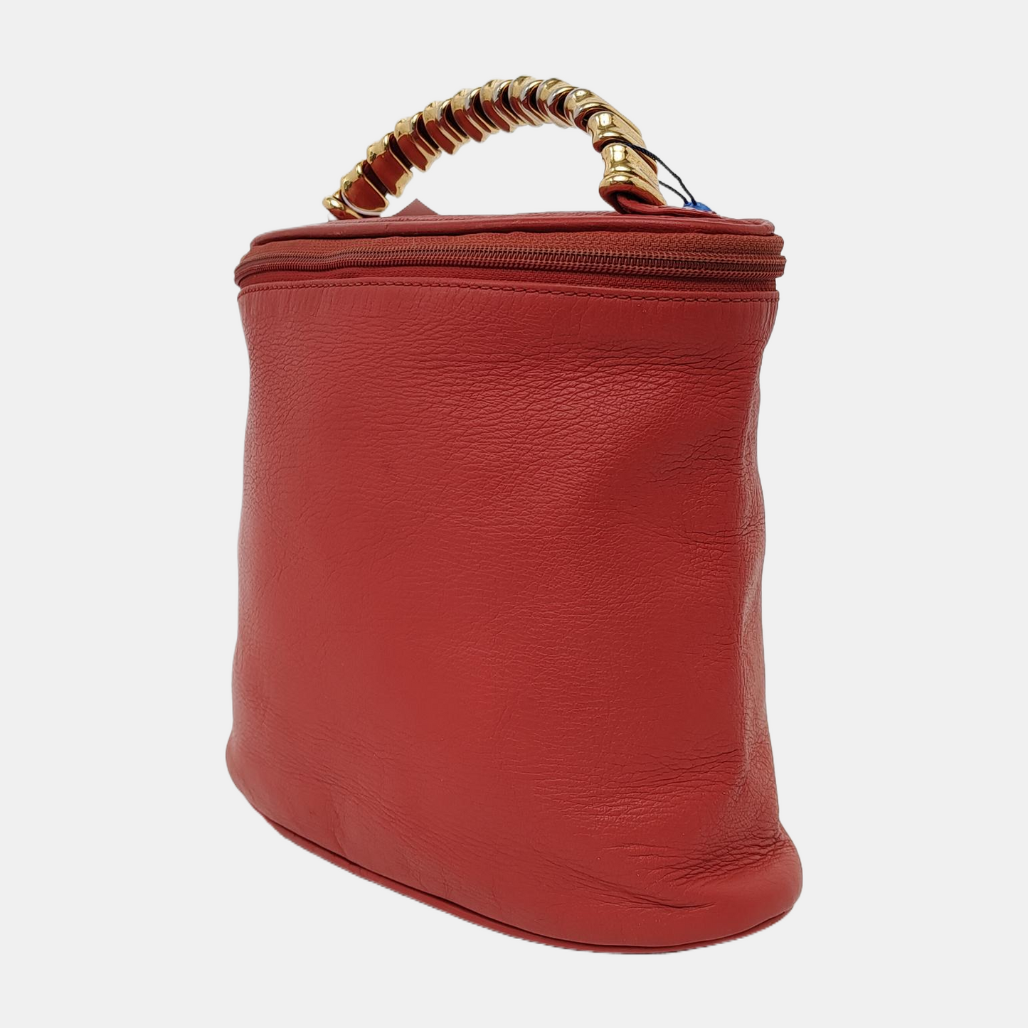 LOEWE Velazquez Orange Red Cowhide Tote Bag Golden hardware-(SKU)-941127614