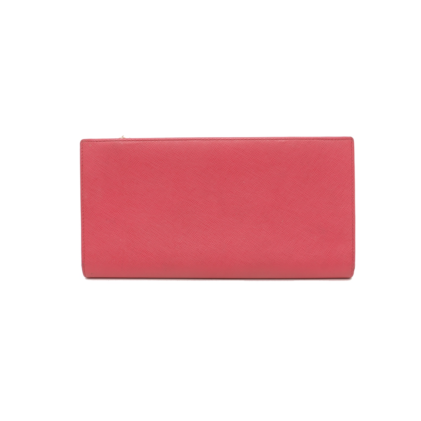 PRADA Fuchsia leather cross-grain clutch Golden hardware-(SKU)-14366482