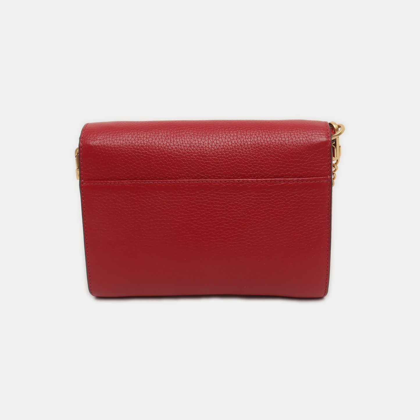 TORY BURCH Britten Red cowhide shoulder bag crossbody bag Golden hardware Removable shoulder strap-(SKU)-938683654