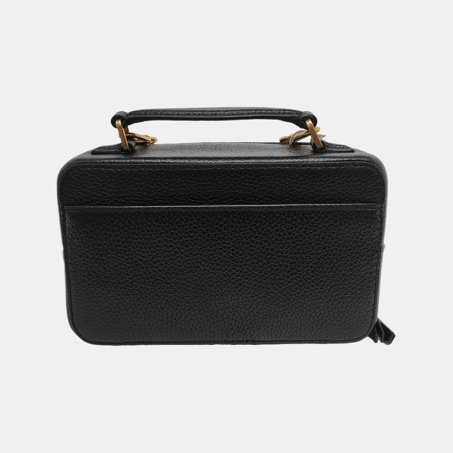 TORY BURCH Britten Black cowhide crossbody bag shoulder bag tote bag Golden hardware Removable shoulder strap-(SKU)-942990100