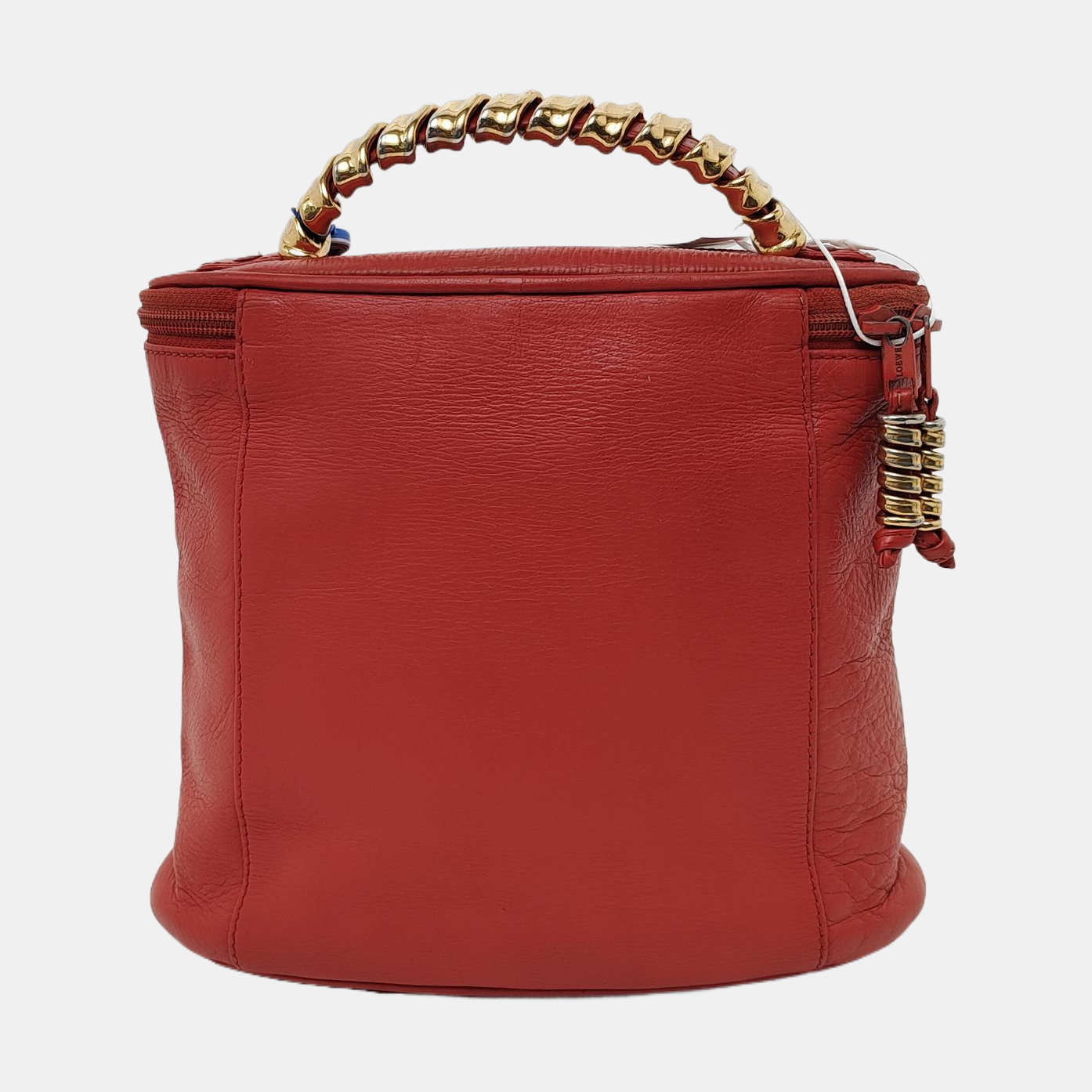 LOEWE Velazquez Orange Red Cowhide Tote Bag Golden hardware-(SKU)-941127614