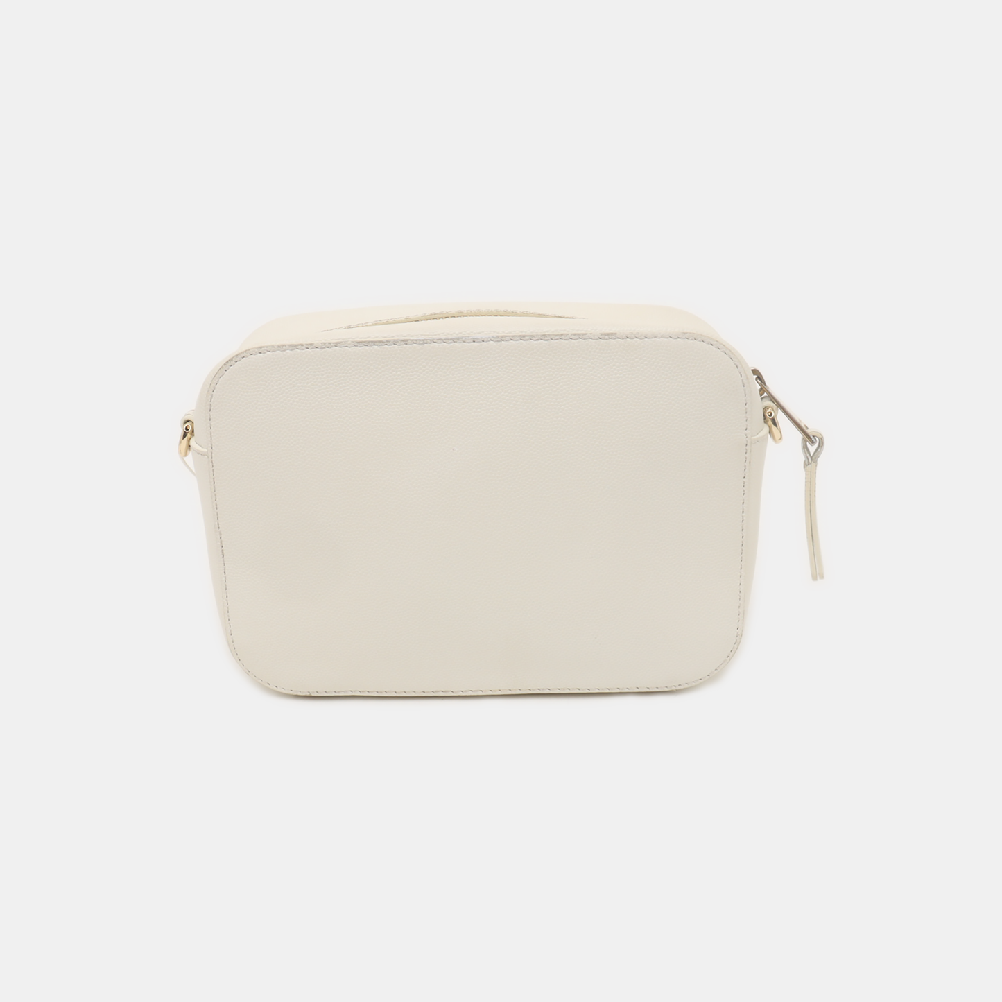 FURLA White Leather Studs Shoulder Bag Golden hardware Removable shoulder strap-(SKU)-939909071