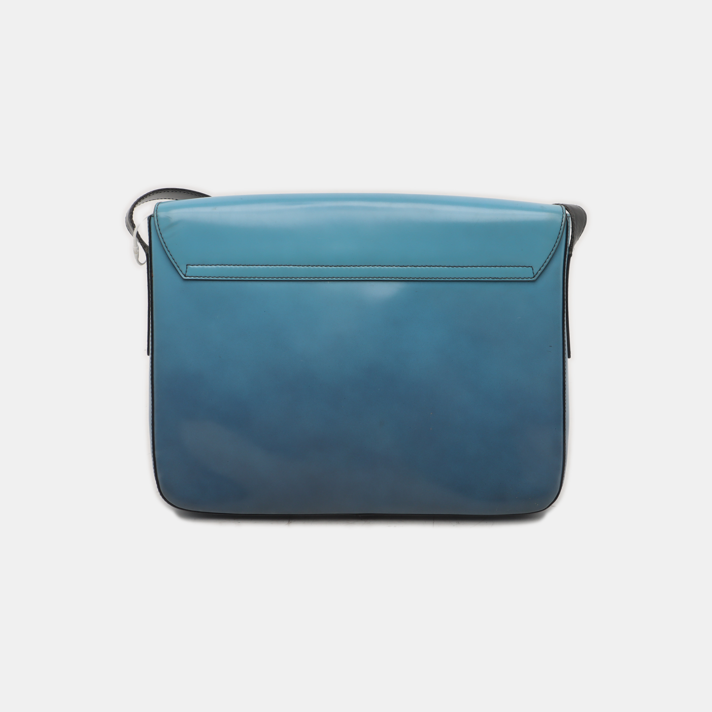 PRADA Blue cowhide single shoulder bag Silver Hardware-(SKU)-935766578