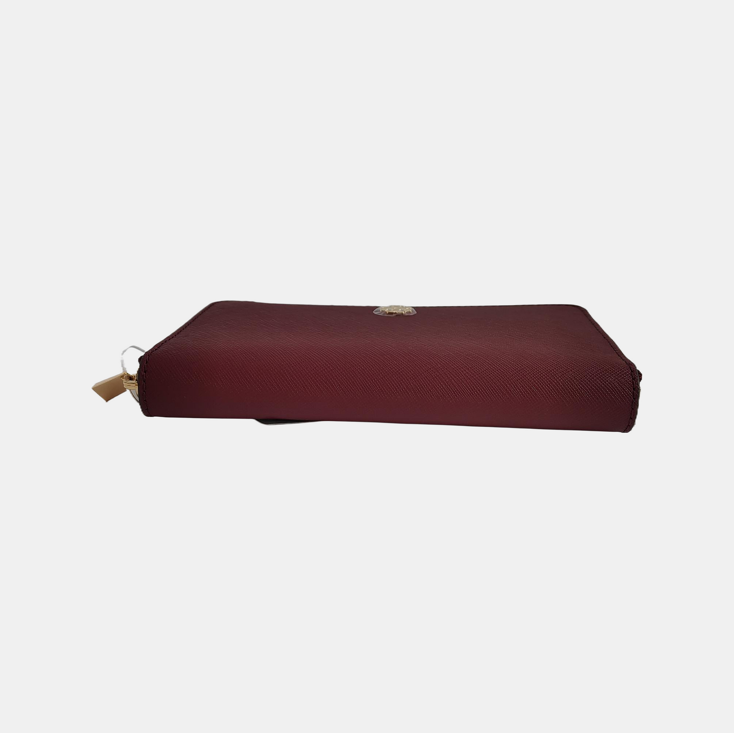 TORY BURCH York Burgundy leather wallet Golden hardware-(SKU)-941857732