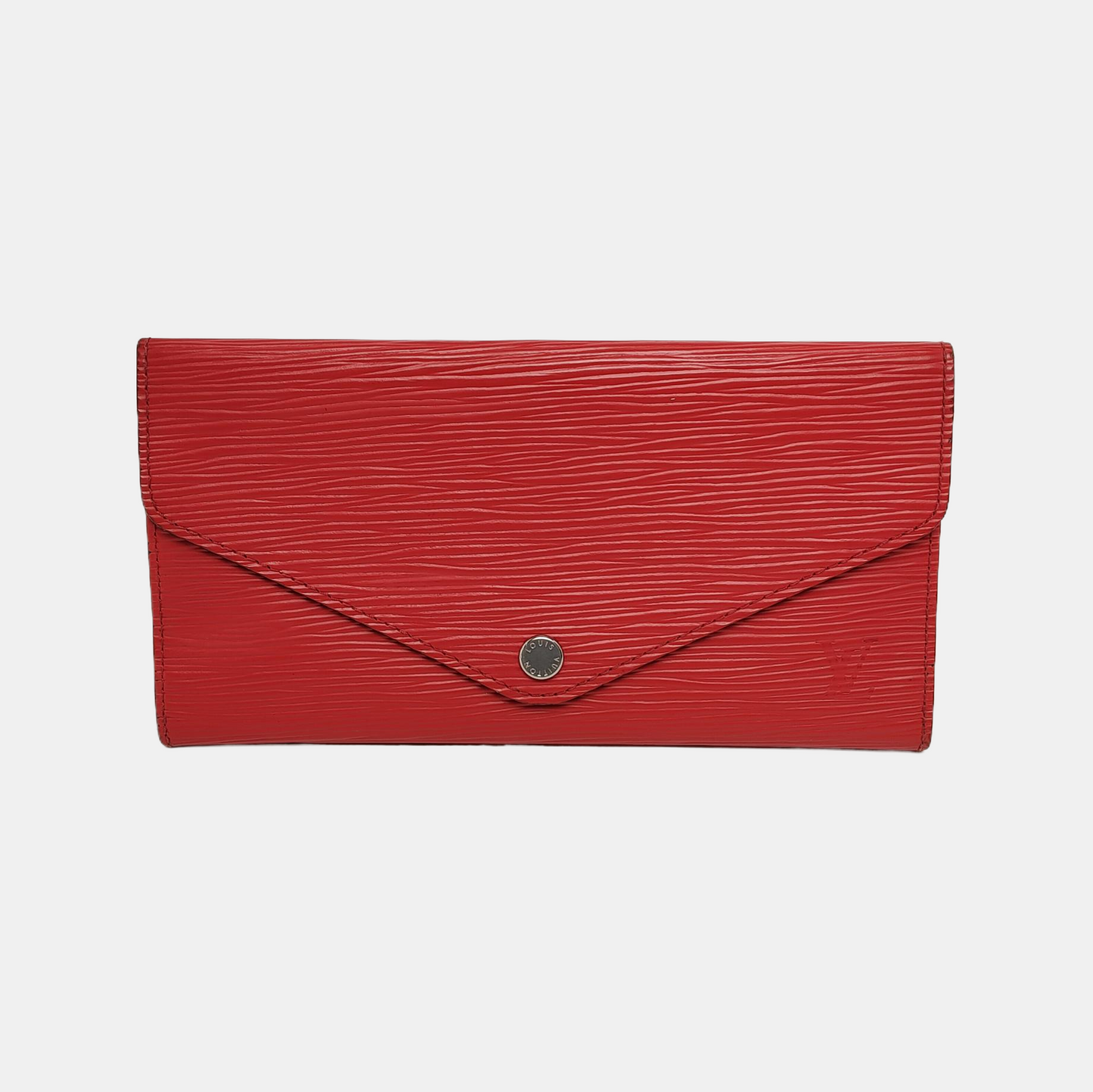 LOUIS VUITTON JOSÉPHINE 红色EPI牛皮水波纹钱包 Silver Hardware-(SKU)-942554334