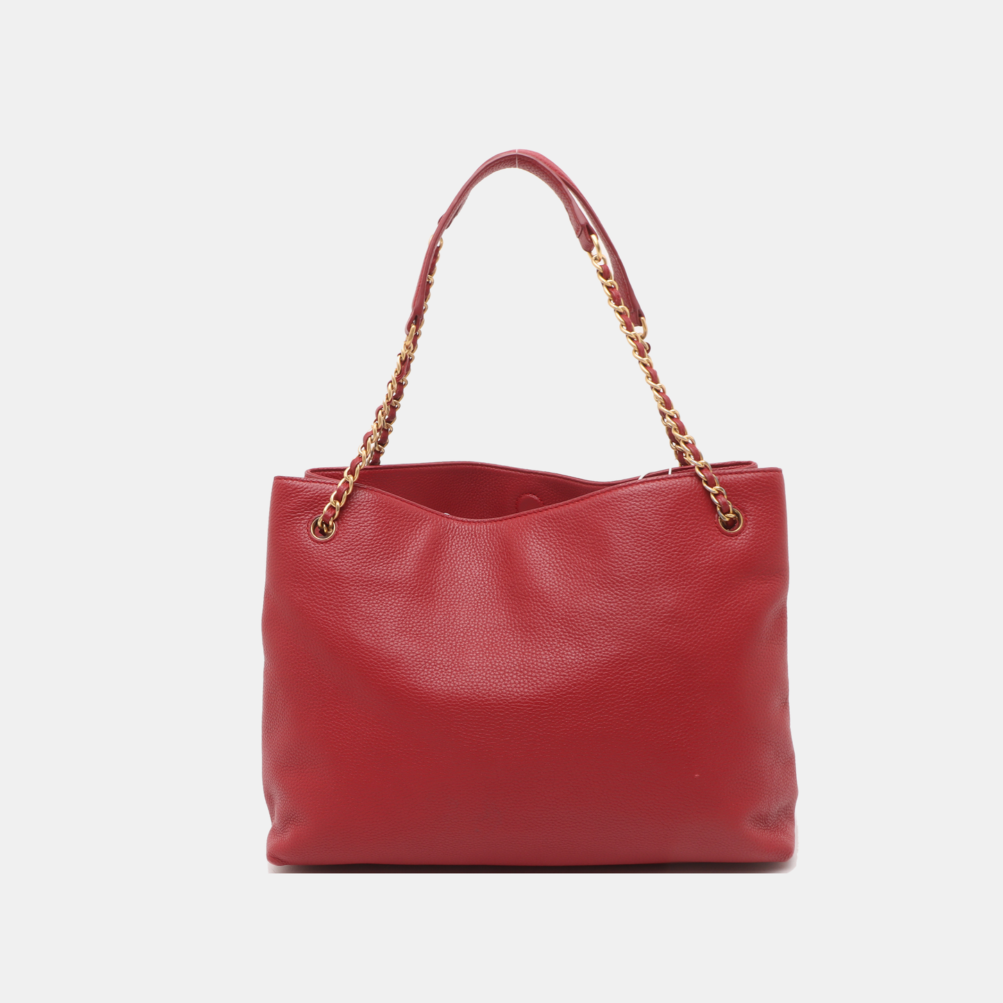TORY BURCH Britten Red Cowhide Single Shoulder Bag Golden hardware-(SKU)-14400670