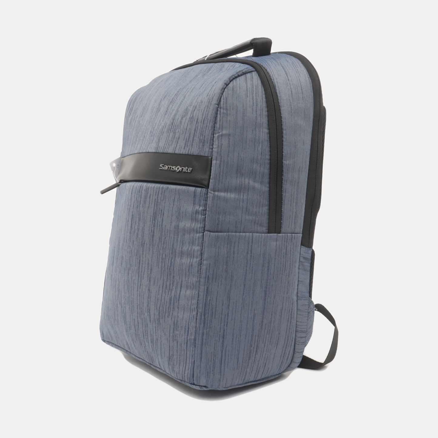 Samsonite Dark Blue Fabric Backpack Ruthenium color hardware-(SKU)-933357500