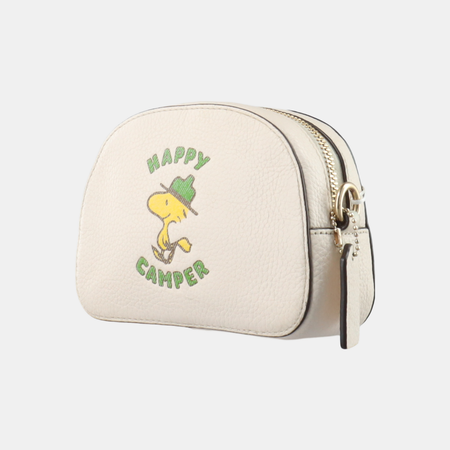 COACH White Leather Printed Single Shoulder Bag Crossbody Golden hardware Removable shoulder strap-(SKU)-933824945
