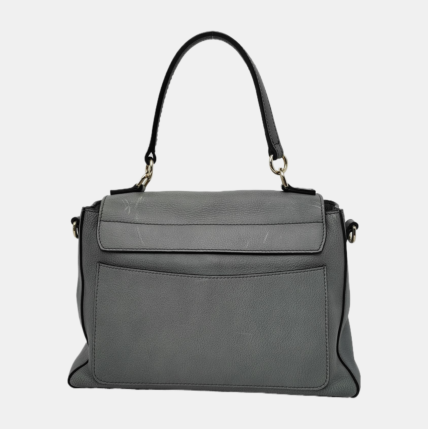 Chloé Faye Medium size Green Cowhide Leather Shoulder Bag Tote Golden hardware Removable shoulder strap-(SKU)-941110973