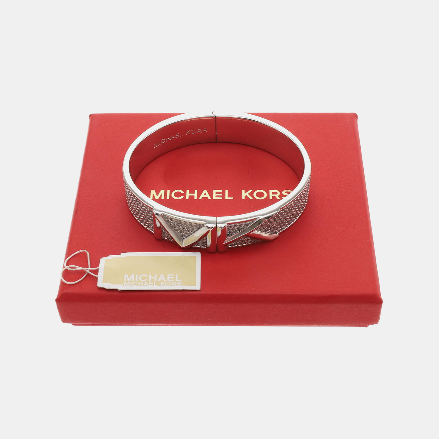 MICHAEL KORS Silver Alloy Artificial Crystal Inlaid Bracelet Perimeter17cm-(SKU)-941887627