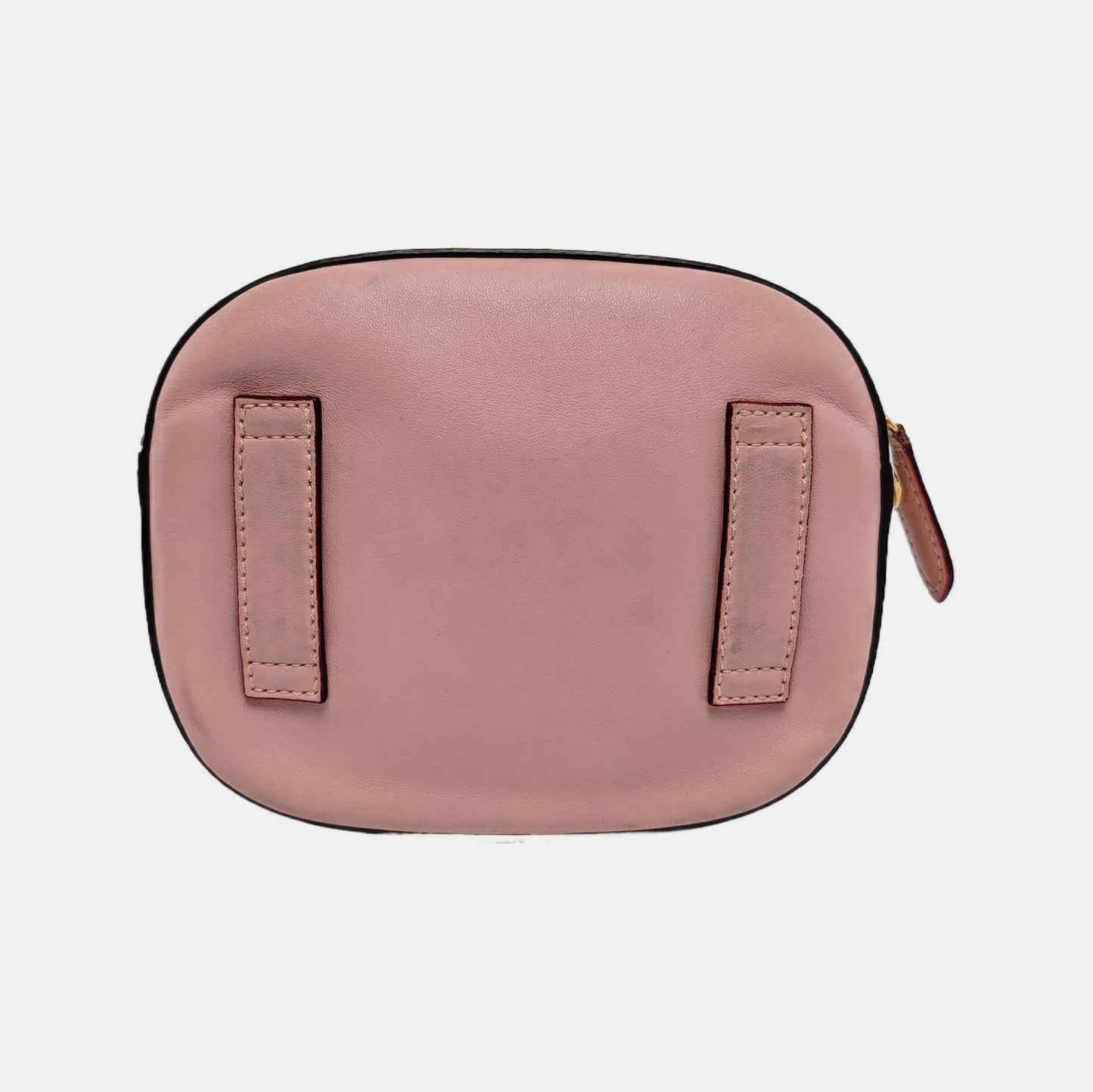 STELLA McCARTNEY Camera Bag Pink Leather Openwork Single Shoulder Bag Golden hardware Removable shoulder strap-(SKU)-940252440