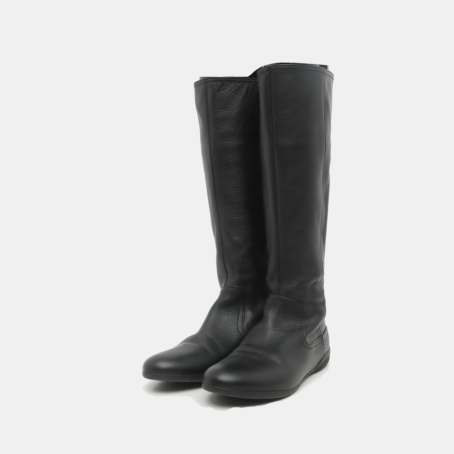 GUCCI 36code Autumn Winter Black Leather Women's Tall Boots-(SKU)-933739964