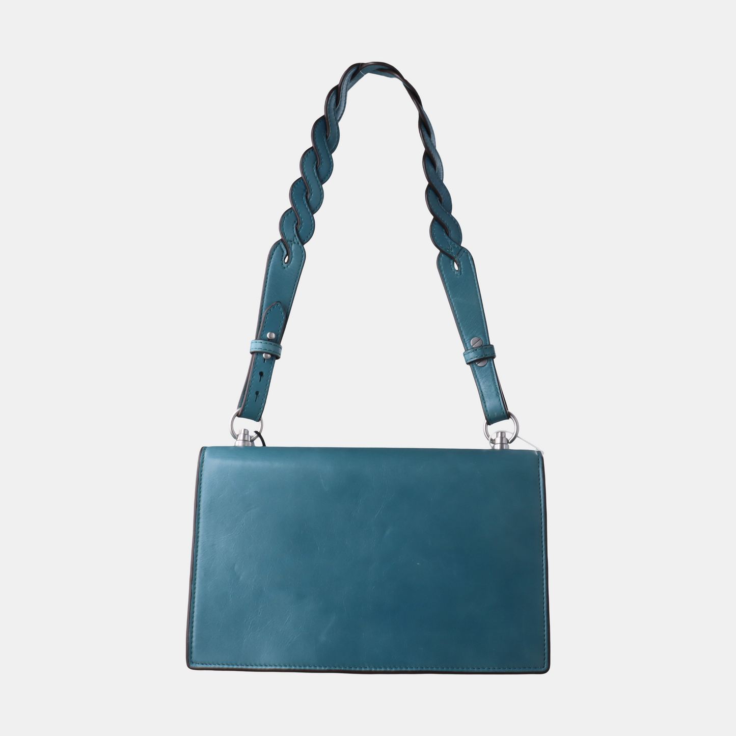 TORY BURCH Miller Blue cowhide single shoulder bag Silver Hardware Removable shoulder strap-(SKU)-14132600