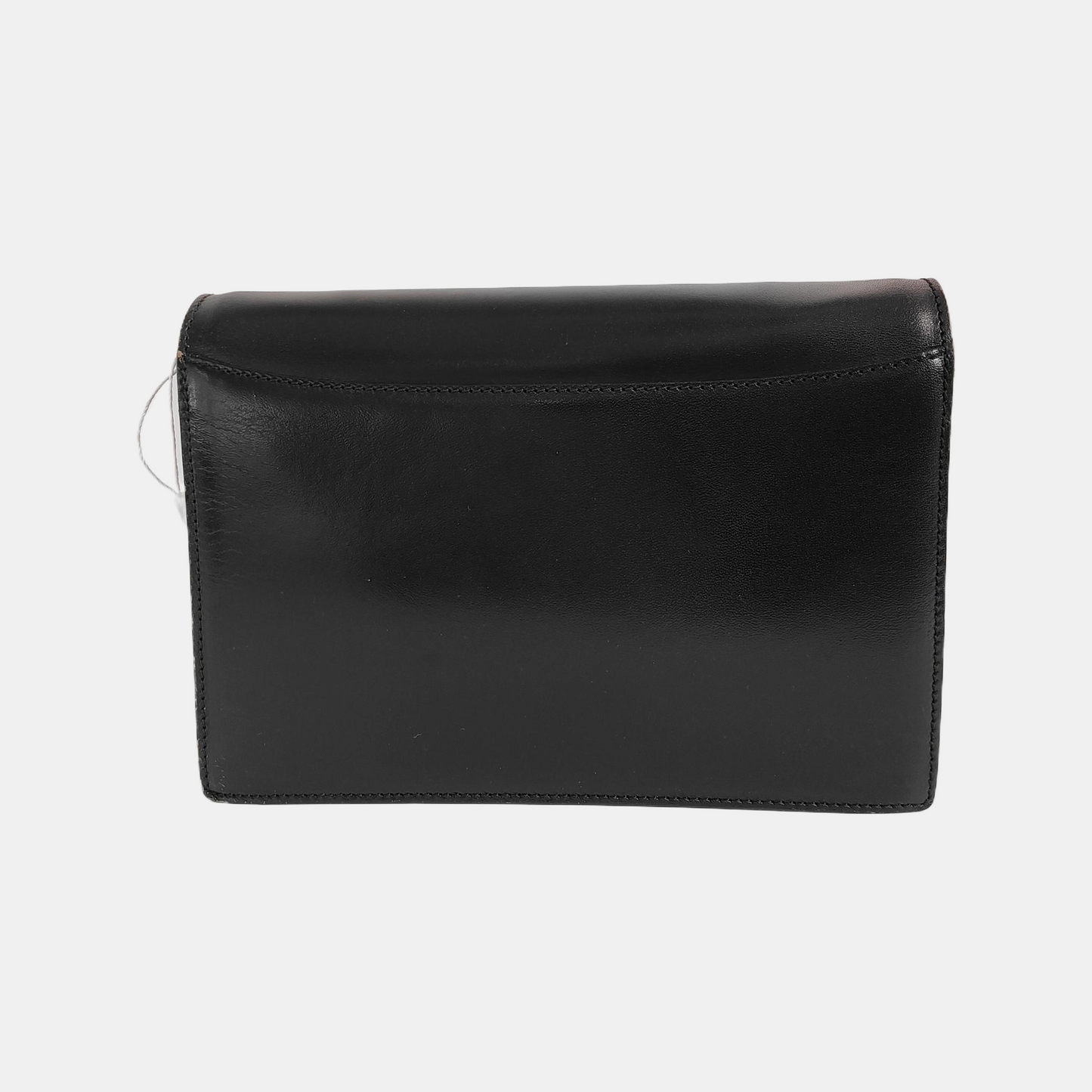 BALLY Black Leather Crossbody Bag Single Shoulder Bag Golden hardware Removable shoulder strap-(SKU)-939584253