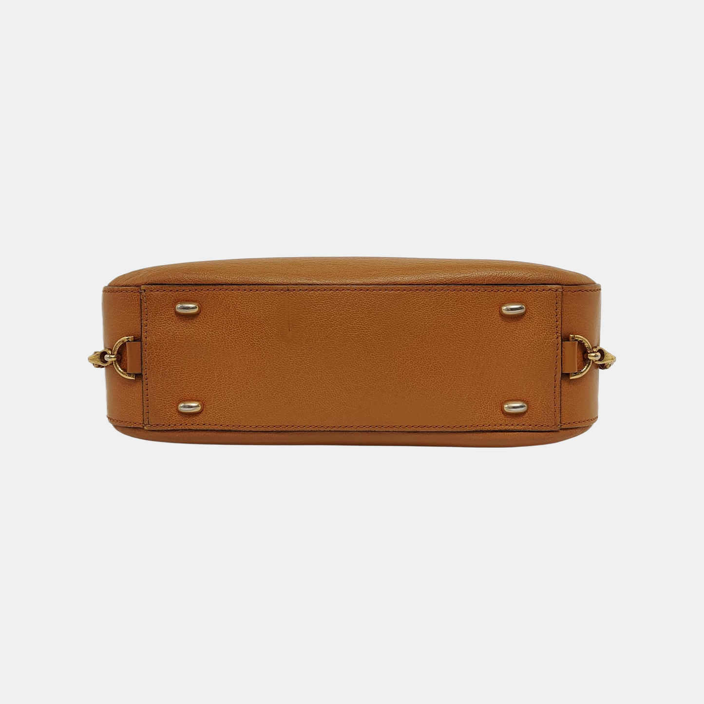 CELINE Brown Cowhide Single Shoulder Bag Golden hardware-(SKU)-944792224