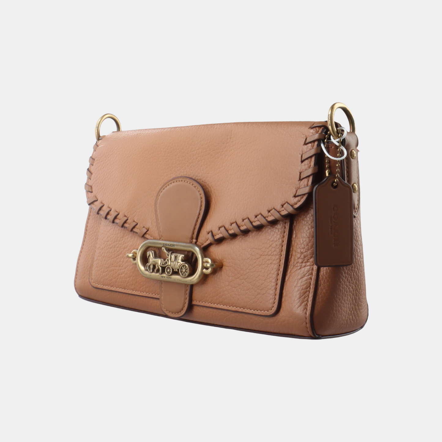 COACH 26 Brown Leather Carriage Weave Dionysus Bag Single Shoulder Bag Tote Golden hardware Removable shoulder strap-(SKU)-14389455