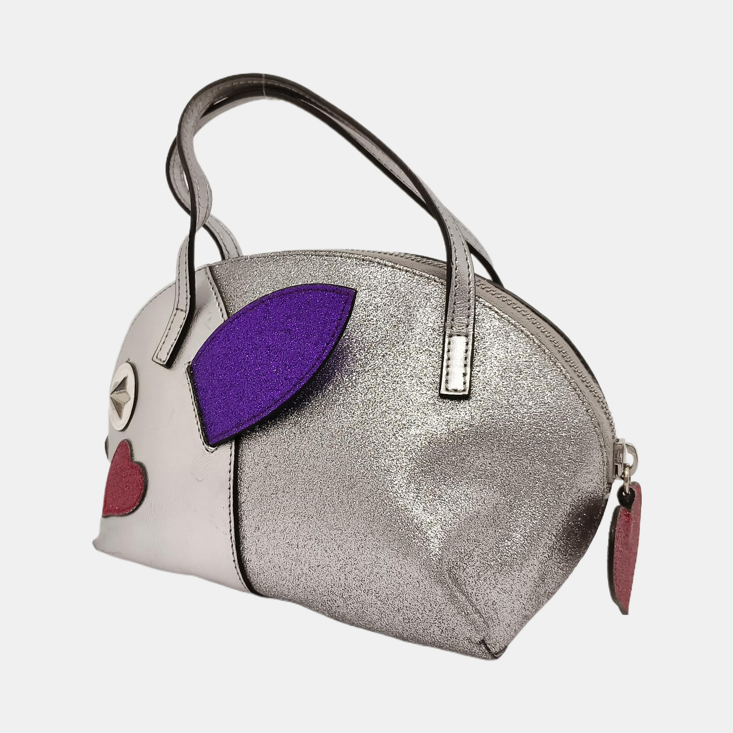 GUCCI Silver cowhide patchwork handbag Silver Hardware-(SKU)-939895512