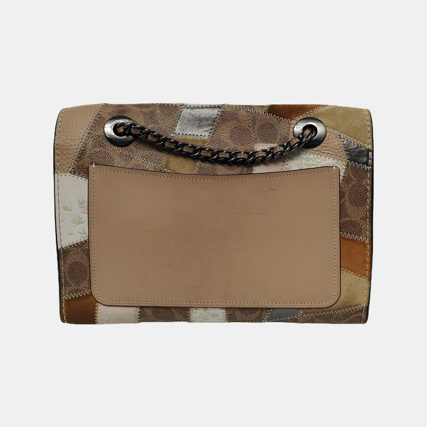 COACH PARKER 26 Multicolor Cowhide Monogrammed Single Shoulder Bag Crossbody Ruthenium color hardware-(SKU)-939954469